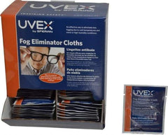 Uvex - 100 Nonalcohol Lens Cleaning Towelettes - Individually Wrapped, Nonsilicone Cleaner - Exact Tool & Supply
