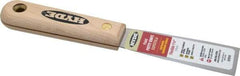 Hyde Tools - 1-1/4" Wide Steel Putty Knife - Flexible, Hardwood Handle, 7-3/4" OAL - Exact Tool & Supply