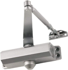 Falcon - Light-Duty ADA Complaint Door Closer Manual Damper - Aluminum Finish - Exact Tool & Supply