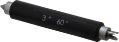 SPI - 3 Inch Long, Accuracy Up to 0.0002 Inch, Micrometer Calibration Standard - Use with SPI Screw Thread Micrometers, Includes Heat Insulating Handle - Exact Tool & Supply