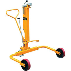 Wesco Industrial Products - 550 Lb Load Capacity, 30 & 55 Gal Drum Truck - 40" Wide x 46" High, 3 Steel Wheels - Exact Tool & Supply