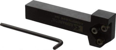 Kennametal - External Thread, 152.4mm OAL, Right Hand Indexable Grooving Cutoff Toolholder - 25.4mm Shank Height x 25.4mm Shank Width, KGMS Toolholder Style, Series A4 - Exact Tool & Supply