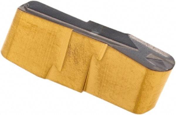 Iscar - 300E150GIP Grade IC808, 3mm Cutting Width Carbide Grooving Insert - 12.3mm Max Depth of Cut, Neutral, 1.5mm Corner Radius, TiAlN Finish - Exact Tool & Supply