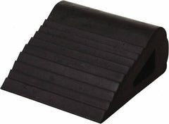 Vestil - 6" Wide x 3-1/4" High x 6-1/2" Deep, Rubber Wheel Chock - Exact Tool & Supply