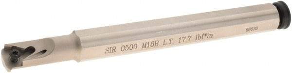 Iscar - Internal Thread, Right Hand Cut, 5/8" Shank Width x 5/8" Shank Height Indexable Threading Toolholder - 6" OAL, Various Insert Compatibility, SI Toolholder, Series SIR - Exact Tool & Supply