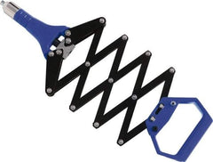 RivetKing - Scissor Action Hand Riveter - 3/32 to 3/16" Rivet Capacity, 14" OAL - Exact Tool & Supply