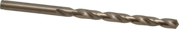 Cleveland - #2 135° Cobalt Jobber Drill - Oxide/Gold Finish, Right Hand Cut, Spiral Flute, Straight Shank, 3-7/8" OAL, Split Point - Exact Tool & Supply
