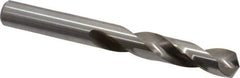 Cleveland - 21/64" 135° Spiral Flute High Speed Steel Screw Machine Drill Bit - Bright Finish, Right Hand Cut, 1-11/16" Flute Length, 2-15/16" OAL, Split Point, Straight Shank - Exact Tool & Supply