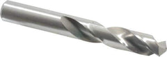 Cleveland - 31/64" 135° Spiral Flute High Speed Steel Screw Machine Drill Bit - Bright Finish, Right Hand Cut, 2-3/16" Flute Length, 3-11/16" OAL, Split Point, Straight Shank - Exact Tool & Supply