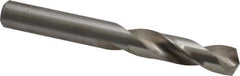 Cleveland - 0.397" 135° Spiral Flute High Speed Steel Screw Machine Drill Bit - Bright Finish, Right Hand Cut, 1-15/16" Flute Length, 3-5/16" OAL, Split Point, Straight Shank - Exact Tool & Supply