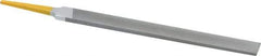 PFERD - 8" Swiss Pattern Hand File - Double Cut, 25/32" Width Diam x 7/32" Thick, With Tang - Exact Tool & Supply