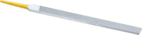 PFERD - 6" Swiss Pattern Regular Pillar File - Double Cut, 1/2" Width Diam x 5/32" Thick, With Tang - Exact Tool & Supply
