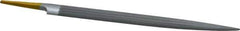 PFERD - 8" Swiss Pattern Half Round File - 3/4" Width Diam x 7/32" Thick, With Tang - Exact Tool & Supply