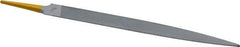PFERD - 8" Swiss Pattern Half Round File - 3/4" Width Diam x 7/32" Thick, With Tang - Exact Tool & Supply