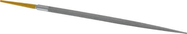 PFERD - 8" Swiss Pattern Round File - 5/16" Width Diam x 5/8" Thick, With Tang - Exact Tool & Supply