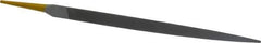 PFERD - 8" Swiss Pattern Three Square File - Double Cut, 5/8" Width Diam x 5/8" Thick, With Tang - Exact Tool & Supply