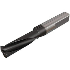 Iscar - 15mm Cutting Depth, 5mm Diam, Internal/External Thread, Solid Carbide, Single Point Threading Tool - TiAlN/TiN Finish, 37mm OAL, 6mm Shank Diam, 0.05" Projection from Edge, 0.5 to 1mm Pitch, 60° Profile Angle - Exact Tool & Supply