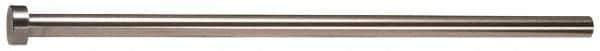 Gibraltar - 9mm Pin Diam, 14mm Head Diam x 5mm Head Height, 400mm OAL, Straight Ejector Pin - Steel, 395mm Pin Length - Exact Tool & Supply