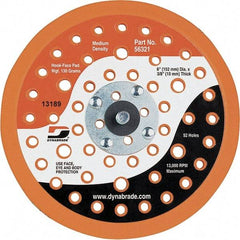 Dynabrade - 6" Diam Disc Backing Vacuum Replacement Pad - Medium Density, 13,000 RPM - Exact Tool & Supply