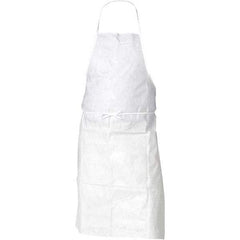 KleenGuard - 28" Wide x 40" Long Bib Apron - Kleenguard Select, White - Exact Tool & Supply
