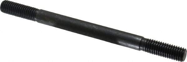 Gibraltar - 1/2-13 7" OAL Equal Double Threaded Stud - Alloy Steel, Black Oxide Finish, 1-1/2" Equal Thread Length - Exact Tool & Supply