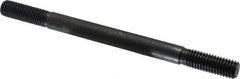 Gibraltar - 1/2-13 7" OAL Equal Double Threaded Stud - Alloy Steel, Black Oxide Finish, 1-1/2" Equal Thread Length - Exact Tool & Supply