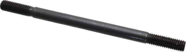 Gibraltar - 1/2-13 8" OAL Equal Double Threaded Stud - Alloy Steel, Black Oxide Finish, 1-1/2" Equal Thread Length - Exact Tool & Supply
