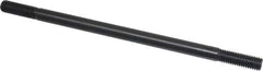 Gibraltar - 1/2-13 10" OAL Equal Double Threaded Stud - Alloy Steel, Black Oxide Finish, 1-1/2" Equal Thread Length - Exact Tool & Supply