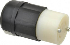 Leviton - 480 VAC, 30 Amp, L16-30R Configuration, Industrial Grade, Self Grounding Connector - 3 Phase, 3 Poles, 0.595 to 1.15 Inch Cord Diameter - Exact Tool & Supply