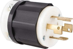 Leviton - 250 VAC, 30 Amp, NonNEMA Configuration, Industrial Grade, Self Grounding Plug - 3 Phase, 3 Poles, 0.595 to 1.15 Inch Cord Diameter - Exact Tool & Supply