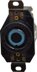 Leviton - 250 VAC, 30 Amp, L6-30R NEMA, Self Grounding Receptacle - 2 Poles, 3 Wire, Female End, Black - Exact Tool & Supply