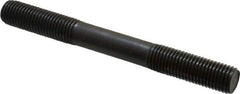 Gibraltar - M16x2.0 150mm OAL Equal Double Threaded Stud - Alloy Steel, Black Oxide Finish, 47mm Equal Thread Length, Metric - Exact Tool & Supply