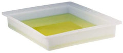 Bel-Art - 16" Long x 12" Wide x 3" Deep Tray with Faucet Tray - Polyethylene - Exact Tool & Supply