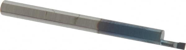 Scientific Cutting Tools - 0.06" Min Bore Diam, 0.15" Max Bore Depth, 1/8 Shank Diam, Boring Bar - Exact Tool & Supply