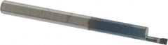 Scientific Cutting Tools - 0.06" Min Bore Diam, 0.15" Max Bore Depth, 1/8 Shank Diam, Boring Bar - Exact Tool & Supply