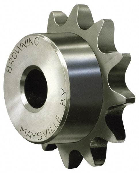 Browning - 23 Teeth, 1/2" Chain Pitch, Chain Size 40, Finished Bore Sprocket - 7/8" Bore Diam, 3.672" Pitch Diam, 3.94" Outside Diam - Exact Tool & Supply
