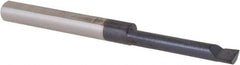 Scientific Cutting Tools - 0.1" Min Bore Diam, 0.6" Max Bore Depth, 1/8 Shank Diam, Boring Bar - Exact Tool & Supply