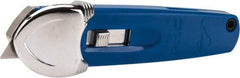 PHC - Springback Safety Cutter - 1-11/16" Steel Blade, Blue ABS Handle, 1 Blade Included - Exact Tool & Supply