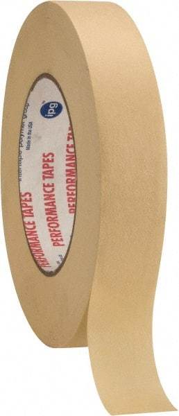 Intertape - 1" Wide x 60 Yd Long White Paper Masking Tape - Series PG24, 7.2 mil Thick, 26 In/Lb Tensile Strength - Exact Tool & Supply