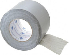 Intertape - 4" x 55m Silver Duct Tape - 9 mil, Rubber Adhesive, Polyethylene Cloth Backing, 18 Lb/ln Tensile Strength, 32°F to 160°F, Series AC20 - Exact Tool & Supply