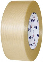 Intertape - 3" x 60 Yd Clear Rubber Adhesive Packaging Tape - Polyester Film Backing, 7.5 mil Thick, 333 Lb Tensile Strength, Series RG16 - Exact Tool & Supply