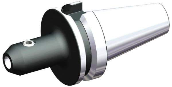 Kennametal - BT40 Taper Shank 25mm Hole End Mill Holder/Adapter - 65mm Nose Diam, 90mm Projection, M16 Drawbar, Through-Spindle & DIN Flange Coolant - Exact Tool & Supply