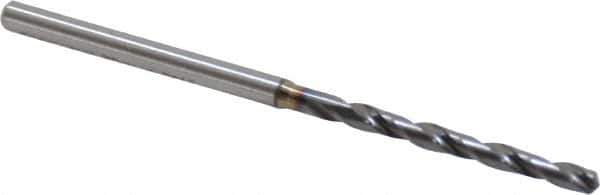 OSG - #38 130° Powdered Metal Jobber Drill - V Finish, Right Hand Cut, Spiral Flute, Straight Shank, 62mm OAL, Standard Point - Exact Tool & Supply