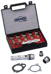 Mayhew - 16 Piece, 3 to 50mm, Hollow Punch Set - Comes in Plastic Case - Exact Tool & Supply