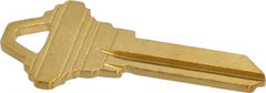 Made in USA - Schlage Brass Key Blank - Exact Tool & Supply