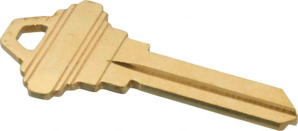 Made in USA - Schlage Brass Key Blank - Exact Tool & Supply