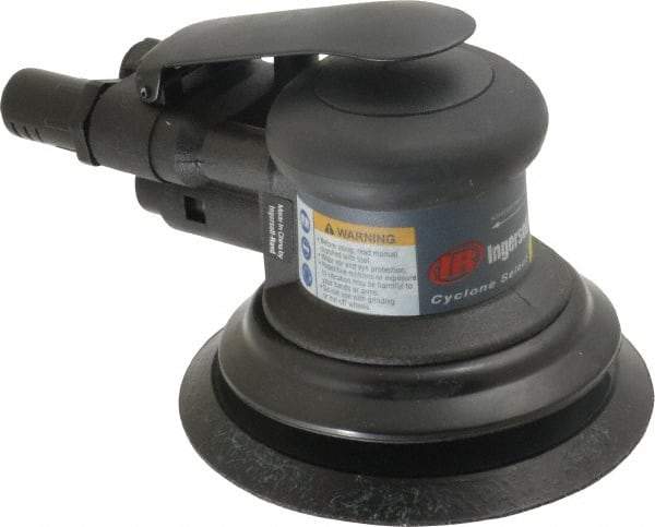 Ingersoll-Rand - 12,000 OPM, 15.8 CFM Air Consumption, Palm Air Orbital Sander - Round Pad, 1/4 NPT Inlet - Exact Tool & Supply
