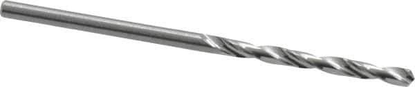 Hertel - 2mm 118° Solid Carbide Jobber Drill - Bright Finish, Right Hand Cut, Spiral Flute, Straight Shank, 1-3/4" OAL, Standard Point - Exact Tool & Supply
