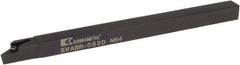 Kennametal - SVAB, Right Hand Cut, 0° Lead Angle, 3/8" Shank Height x 3/8" Shank Width, Neutral Rake Indexable Turning Toolholder - 6" OAL, VB..22. Insert Compatibility, Series Screw-On - Exact Tool & Supply