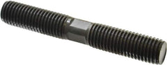 Gibraltar - 3/4-10 5" OAL Equal Double Threaded Stud - Alloy Steel, Black Oxide Finish, 2" Equal Thread Length - Exact Tool & Supply